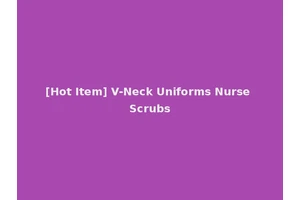 [Hot Item] V-Neck Uniforms Nurse Scrubs