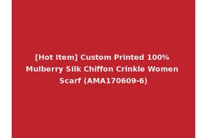 [Hot Item] Custom Printed 100% Mulberry Silk Chiffon Crinkle Women Scarf (AMA170609-6)