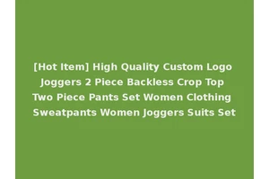 [Hot Item] High Quality Custom Logo Joggers 2 Piece Backless Crop Top Two Piece Pants Set Women Clothing Sweatpants Women Joggers Suits Set