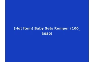 [Hot Item] Baby Sets Romper (100_3080)