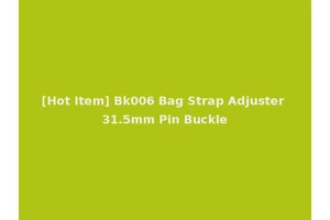[Hot Item] Bk006 Bag Strap Adjuster 31.5mm Pin Buckle