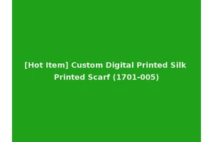 [Hot Item] Custom Digital Printed Silk Printed Scarf (1701-005)