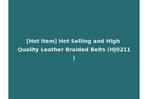 [Hot Item] Hot Selling and High Quality Leather Braided Belts (HJ0211)