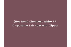 [Hot Item] Cheapest White PP Disposable Lab Coat with Zipper