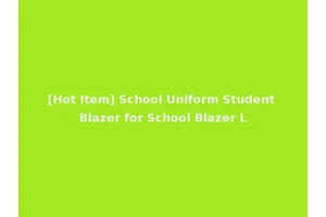 [Hot Item] School Uniform Student Blazer for School Blazer L