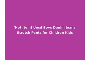 [Hot Item] Uesd Boys Denim Jeans Stretch Pants for Children Kids