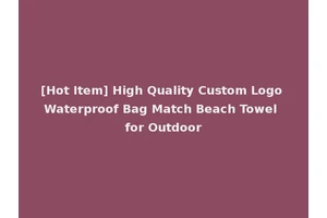 [Hot Item] High Quality Custom Logo Waterproof Bag Match Beach Towel for Outdoor