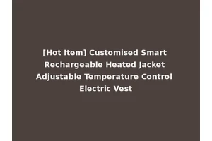 [Hot Item] Customised Smart Rechargeable Heated Jacket Adjustable Temperature Control Electric Vest