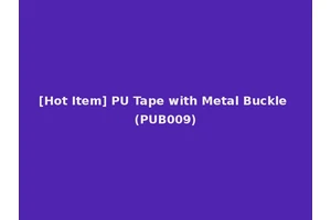 [Hot Item] PU Tape with Metal Buckle (PUB009)