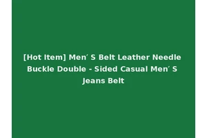 [Hot Item] Men′ S Belt Leather Needle Buckle Double - Sided Casual Men′ S Jeans Belt