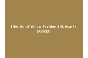 [Hot Item] Yellow Fashion Silk Scarf (JRY023)