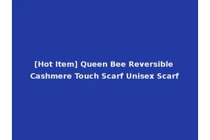 [Hot Item] Queen Bee Reversible Cashmere Touch Scarf Unisex Scarf