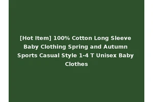 [Hot Item] 100% Cotton Long Sleeve Baby Clothing Spring and Autumn Sports Casual Style 1-4 T Unisex Baby Clothes