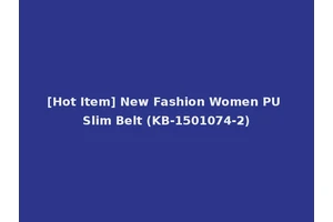 [Hot Item] New Fashion Women PU Slim Belt (KB-1501074-2)
