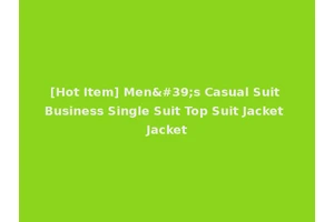 [Hot Item] Men's Casual Suit Business Single Suit Top Suit Jacket Jacket