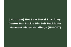 [Hot Item] Hot Sale Metal Zinc Alloy Center Bar Buckle Pin Belt Buckle for Garment Shoes Handbags (HS0007)