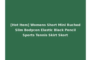 [Hot Item] Womens Short Mini Ruched Slim Bodycon Elastic Black Pencil Sports Tennis Skirt Skort