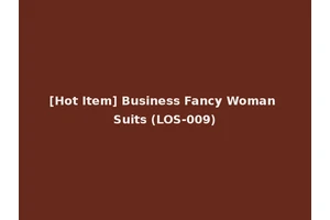 [Hot Item] Business Fancy Woman Suits (LOS-009)