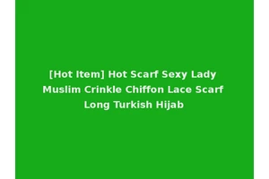 [Hot Item] Hot Scarf Sexy Lady Muslim Crinkle Chiffon Lace Scarf Long Turkish Hijab