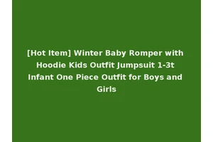 [Hot Item] Winter Baby Romper with Hoodie Kids Outfit Jumpsuit 1-3t Infant One Piece Outfit for Boys and Girls