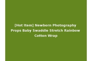 [Hot Item] Newborn Photography Props Baby Swaddle Stretch Rainbow Cotton Wrap