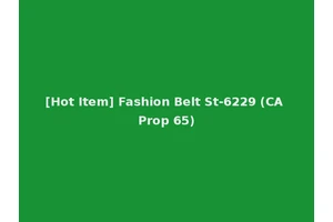 [Hot Item] Fashion Belt St-6229 (CA Prop 65)