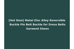 [Hot Item] Metal Zinc Alloy Reversible Buckle Pin Belt Buckle for Dress Belts Garment Shoes