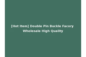 [Hot Item] Double Pin Buckle Facory Wholesale High Quality