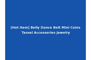 [Hot Item] Belly Dance Belt Mini Coins Tassel Accessories Jewelry