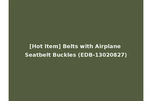 [Hot Item] Belts with Airplane Seatbelt Buckles (EDB-13020827)