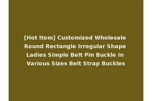 [Hot Item] Customized Wholesale Round Rectangle Irregular Shape Ladies Simple Belt Pin Buckle in Various Sizes Belt Strap Buckles