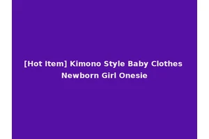 [Hot Item] Kimono Style Baby Clothes Newborn Girl Onesie