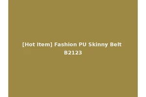 [Hot Item] Fashion PU Skinny Belt B2123