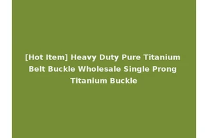[Hot Item] Heavy Duty Pure Titanium Belt Buckle Wholesale Single Prong Titanium Buckle