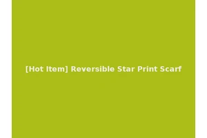 [Hot Item] Reversible Star Print Scarf