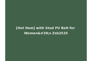 [Hot Item] with Stud PU Belt for Women's Zsb2535