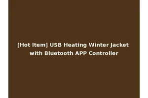 [Hot Item] USB Heating Winter Jacket with Bluetooth APP Controller