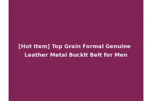 [Hot Item] Top Grain Formal Genuine Leather Metal Bucklt Belt for Men