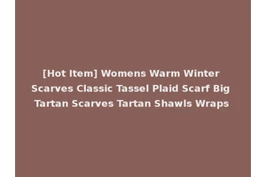 [Hot Item] Womens Warm Winter Scarves Classic Tassel Plaid Scarf Big Tartan Scarves Tartan Shawls Wraps