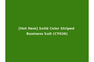 [Hot Item] Solid Color Striped Business Suit (CY036)