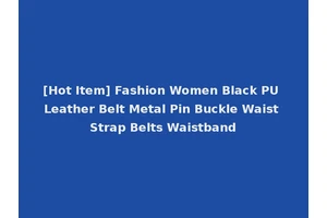 [Hot Item] Fashion Women Black PU Leather Belt Metal Pin Buckle Waist Strap Belts Waistband