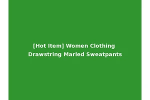 [Hot Item] Women Clothing Drawstring Marled Sweatpants