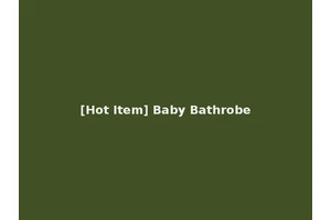[Hot Item] Baby Bathrobe