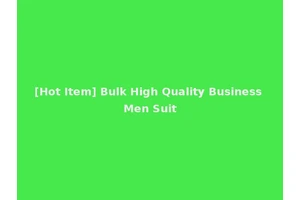 [Hot Item] Bulk High Quality Business Men Suit