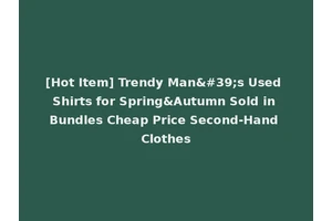[Hot Item] Trendy Man's Used Shirts for Spring&Autumn Sold in Bundles Cheap Price Second-Hand Clothes