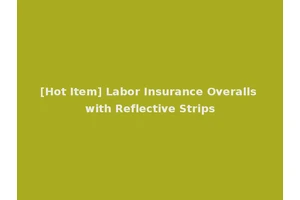 [Hot Item] Labor Insurance Overalls with Reflective Strips