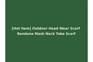 [Hot Item] Outdoor Head Wear Scarf Bandana Mask Neck Tube Scarf