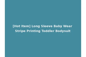 [Hot Item] Long Sleeve Baby Wear Stripe Printing Toddler Bodysuit