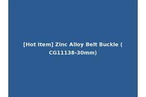 [Hot Item] Zinc Alloy Belt Buckle (CG11138-30mm)