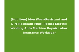 [Hot Item] Men Wear-Resistant and Dirt-Resistant Multi-Pocket Electric Welding Auto Machine Repair Labor Insurance Workwear